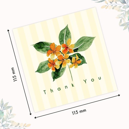 Giftinghouse Thank You Cards Multipack 12/24/48 with Envelopes, 6 Flower Designs - Picture 3 of 8