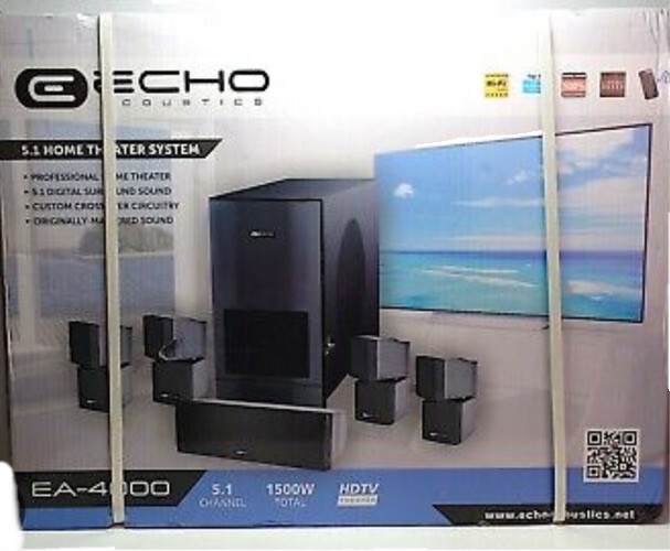 Echo Acoustics Home Theater System EA-4000 1500w MSRP $2499