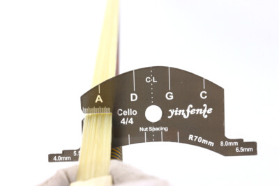 Cello Bridge Nut Shaping Tool String Spacing Marker & Fitting Spacing Hair Gauge