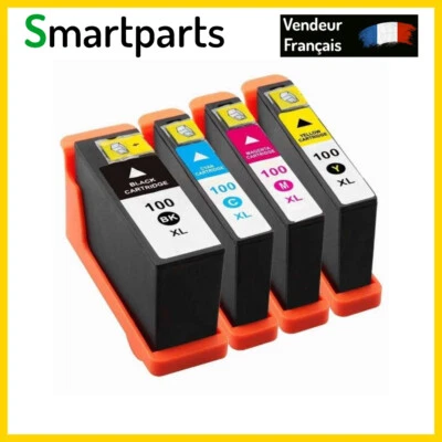 4 Cartouches compatibles LEXMARK 100XL - Photo 1/4