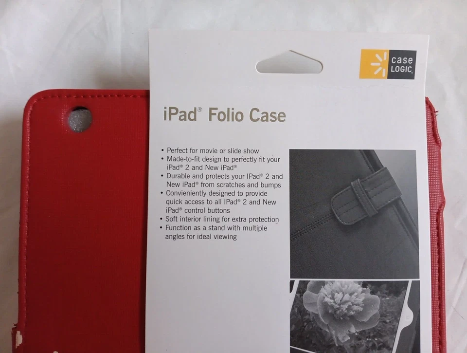 Case Logic Ipad 2/ New Ipad Folio Case Red (CLPDFL-RED) New/Free shipping - Image 3 of 3