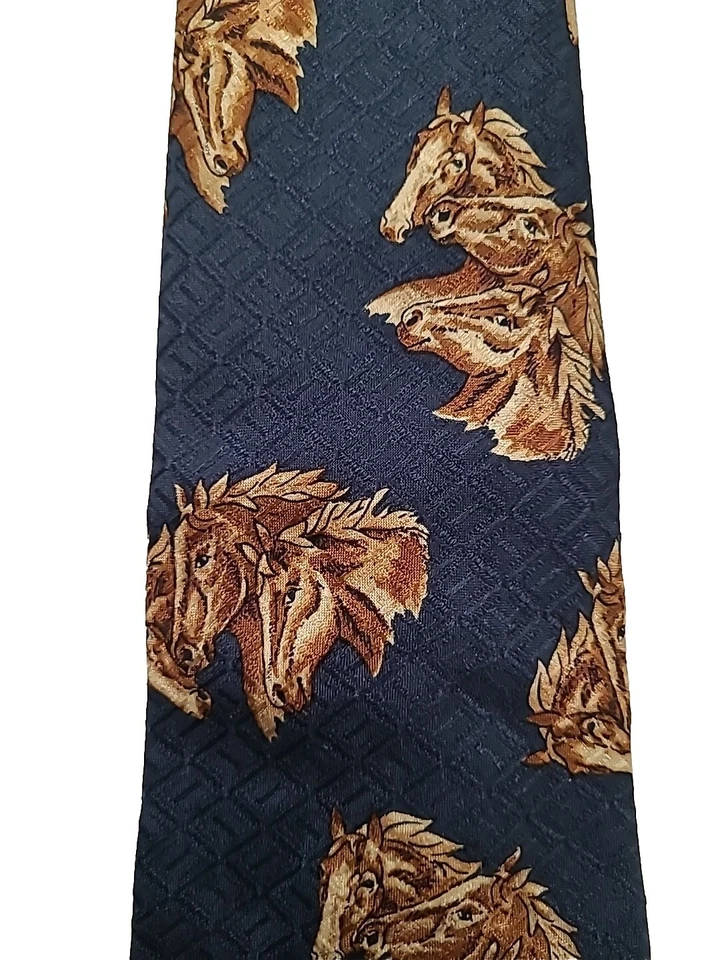 Corbata de cuello RL CHAPS RALPH LAUREN para hombre seda patrón abstracto de colección RARA Foto 2 de 4