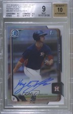 2015 Bowman Draft Chrome Pick Refractor Kyle Tucker #BCA-KT BGS 9 MINT Auto 3d5