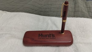 Vintage Hunt’s Tomatoes Promotional Wood Pen & Desk Case Set – Fresh Ideas Great