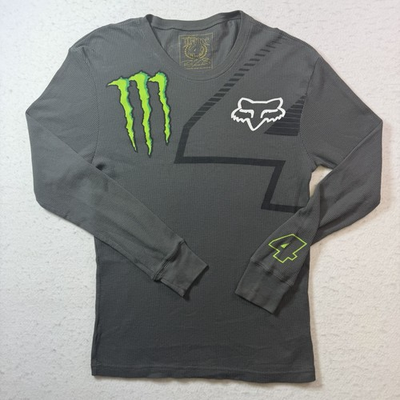 #ad Fox Racing Ricky Carmichael #4 Monster Energy Thermal Motocross Shirt Men’s M $59.49