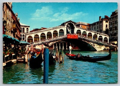 Rialto Bridge, Venice, Italy postcard