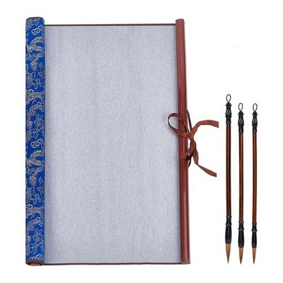 No Ink Chinese Calligraphy Practice Set Water Writing Cloth Scrolls ...