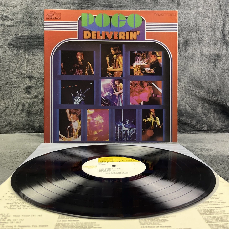 Poco – Deliverin Japan Pressing LP 12" Vinyl Record Quadraphonic Rock - Bild 2 von 4
