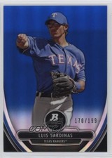 2013 Bowman Platinum Prospects Chrome Blue Refractor 170/199 Luis Sardinas 0q3