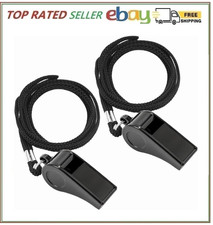 JKQAGD 2PCS Sports Whistles with Lanyard Loud Crisp Sound Whistle Ideal for