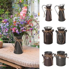 Metal Vintage Iron Flower Pot Balcony Flower Pot Metal Flower Vase