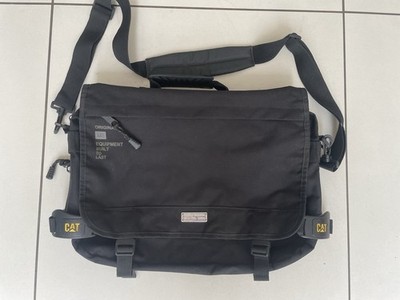 CAT Caterpillar Messenger Laptoptasche schwarz Schulter Arbeit Reisetasche robust