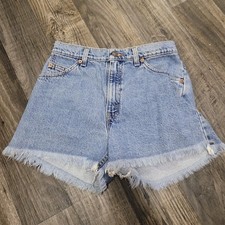 Vintage Levi's Womens 37910 Cut-Off 910 Jean Shorts Raw Hem Sz 9