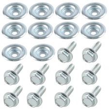 20 Piece Set UTV Skid Plate Washer and Bolt Kit Compatible with Polaris RZR 