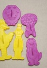 Sesame Street  Barney Wilton Cookie Cutters Yellow 1971-1977 Vintage-Set Of 7 — photo 3
