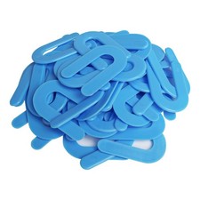 400 Horseshoe Tile Spacers, 1/16-Inch U-Shaped Plastic 1/16"-400 Pcs, Blue