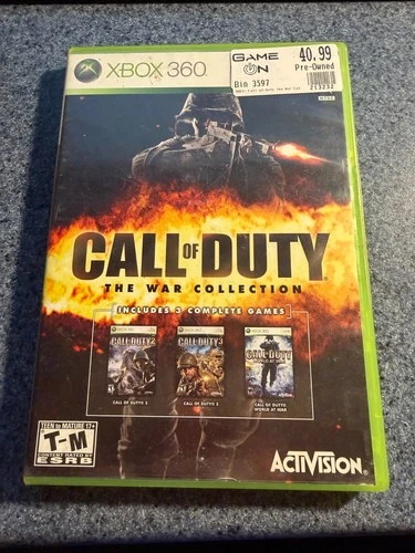 Call of Duty The War Collection for Xbox 360 with Box (No Manual)