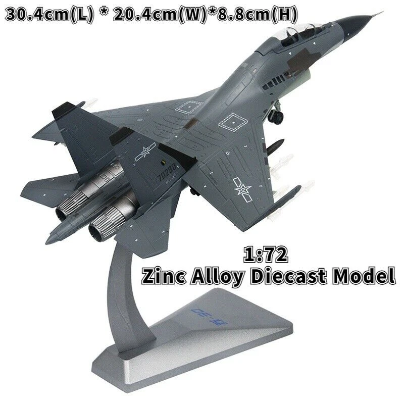1:72 Modellino Diecast Militare Russo Sukhoi Su-30MKK Aereo da Caccia Collezione - Immagine 2 di 4