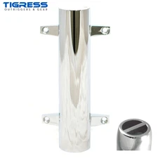 TIGRESS Heawy Duty Polished 316 Stainless Steel SIDE MOUNT ROD HOLDER