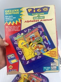 Sega Pico Storyware Sesame Street Alphabet Avenue Complete In Box