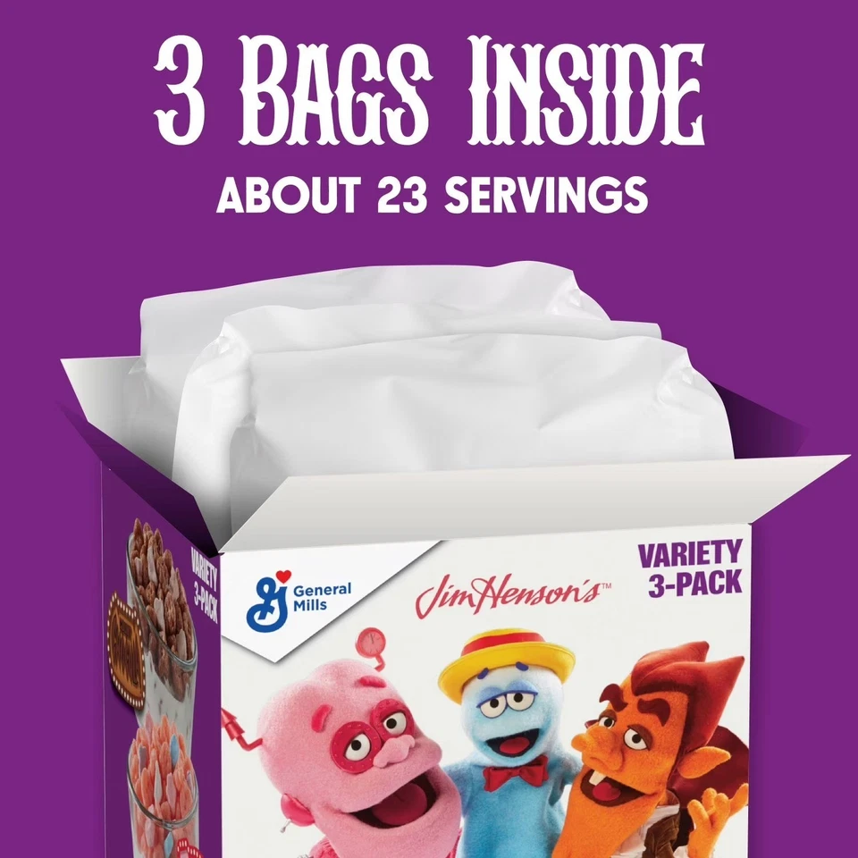 Paquete de cereales Monsters Muppet Variety Pack, 31,3 oz., paquete de 3 Foto 2 de 4