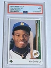 KEN GRIFFEY JR. 1989 UPPER DECK STAR ROOKIE #1 SEATTLE MARINERS PSA 7