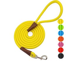 4/6 /8/10 FT Dog Leash Classic Solid Colors Strong Nylon Rope Dog Leash Reinf...