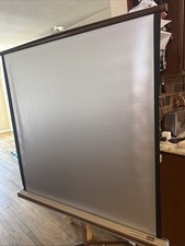 Da-Lite Silver Pacer Portable Projector Screen and Tripod, Vintage 40"x40" Nice