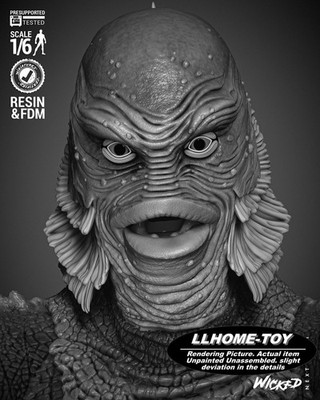27CM tall Monster Creature 3d Print Model Unpainted Garage Kit Statue Figure