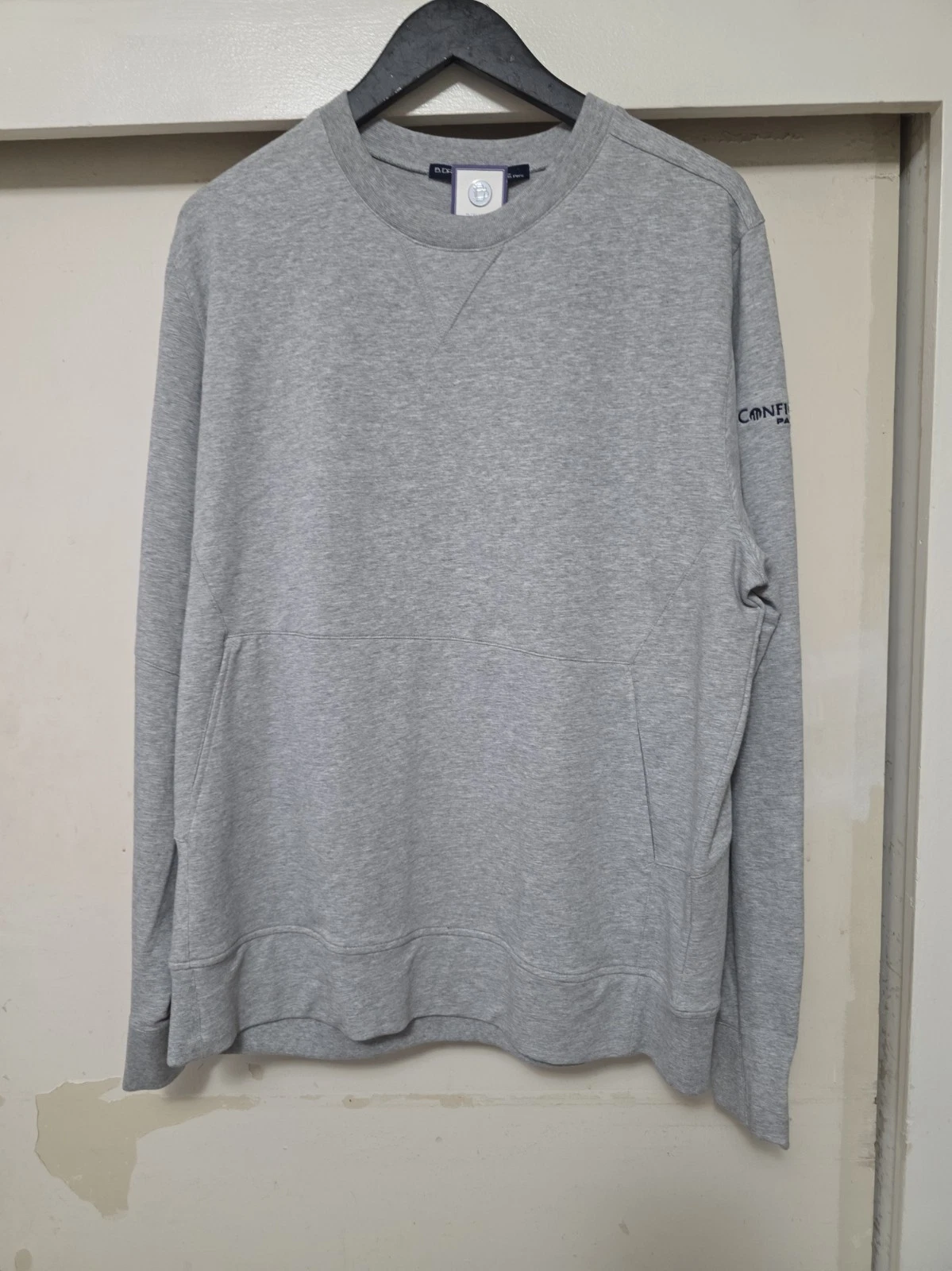 NEW B. Draddy Russ Crewneck Embroidered French Terry Pullover Sweatshirt Large  image 4