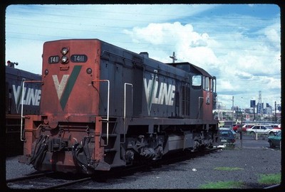 Original Rail Slide - V Line T411+ Melbourne VIC Australia 1-1989