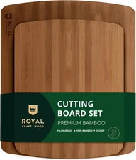 ROYAL CRAFT WOOD Cutting Boards for Kitchen - Wooden Cutting Board for Meal Prep