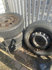 Set Of 4 Road-ready Wheels Tires 19565r15 On Steel Rims Ideal For Winter