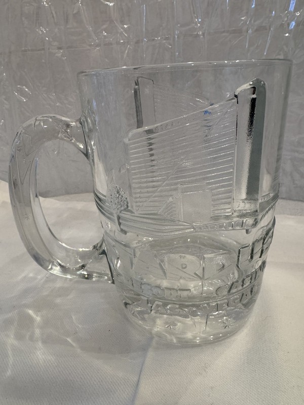90’s Stardust Resort Casino Las Vegas 3D Embossed Large Glass Mug 