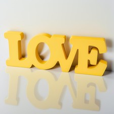 Love Sign Wooden Blocks V-day Gift Freestanding Love Letter Table Top Decor