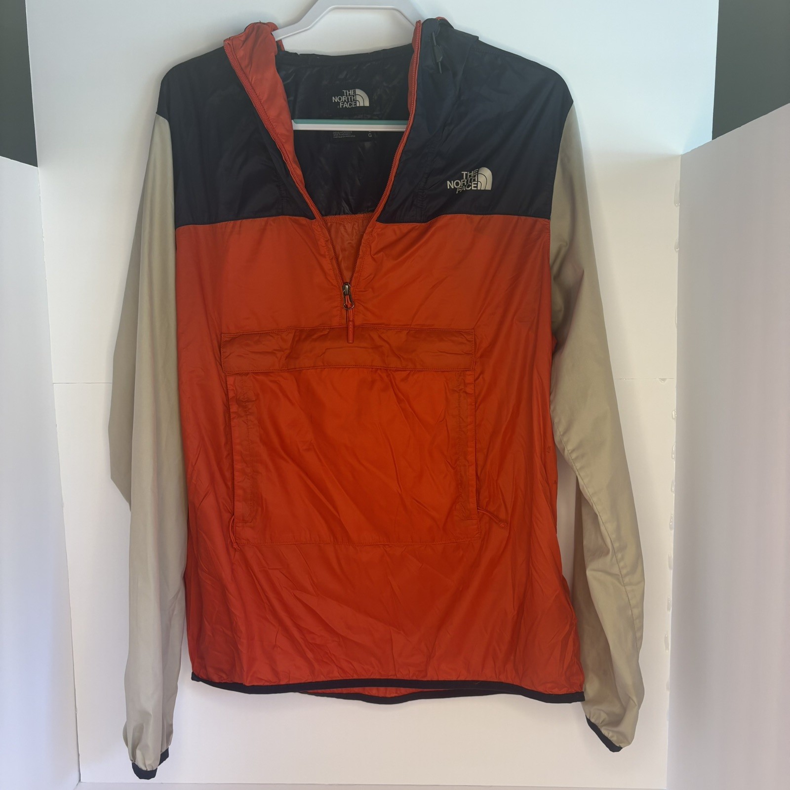 Mens L Windbreaker 1/2 Zip
