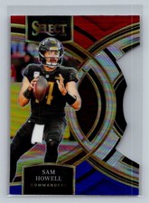 2023 Panini Select #158 Sam Howell Red and Blue Prizms Die Cuts