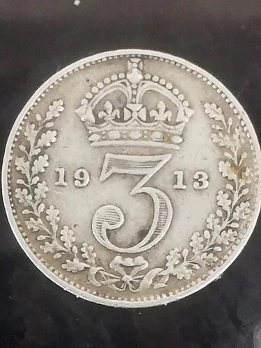 1913 George V Threepence — photo from the most recent tracked eBay sale