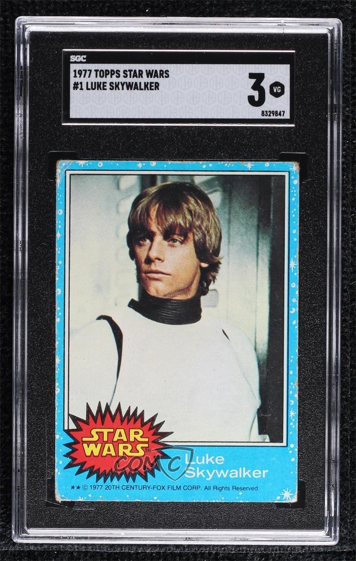 1977 Topps Star Wars Luke Skywalker #1 SGC 3 0s4