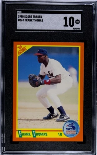1990 Score Traded Frank Thomas Rookie Card #86T SGC 10 GEM Chicago White Sox