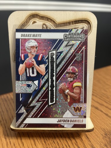 Drake Maye / Jayden Daniels #22 2024 Panini Contenders Power Players card