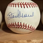 Stan Musial Signed Baseball Auto HOF St. Louis Cardinals Sweet Spot