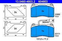 ATE Bremsbelagsatz, Scheibenbremse 13.0460-4803.2 FüR Alfa Romeo