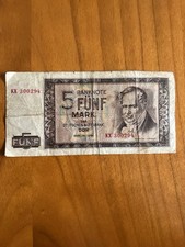 Rarit&auml;t 5 Mark Schein DDR 1964 KX 300294