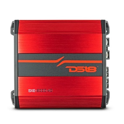 2000 Watt 2-Ohm Full-Range 4-Channel Class D Red Amplifier SXE-2000.4D-RD DS18