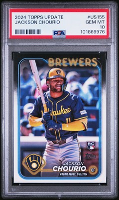 2024 TOPPS UPDATE #US155 JACKSON CHOURIO PSA 10 | eBay