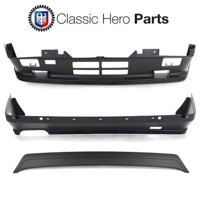 BMW E30 MTech 1 Front & Rear Bumpers + Rear Spoiler ABS Plastic 325i 325is