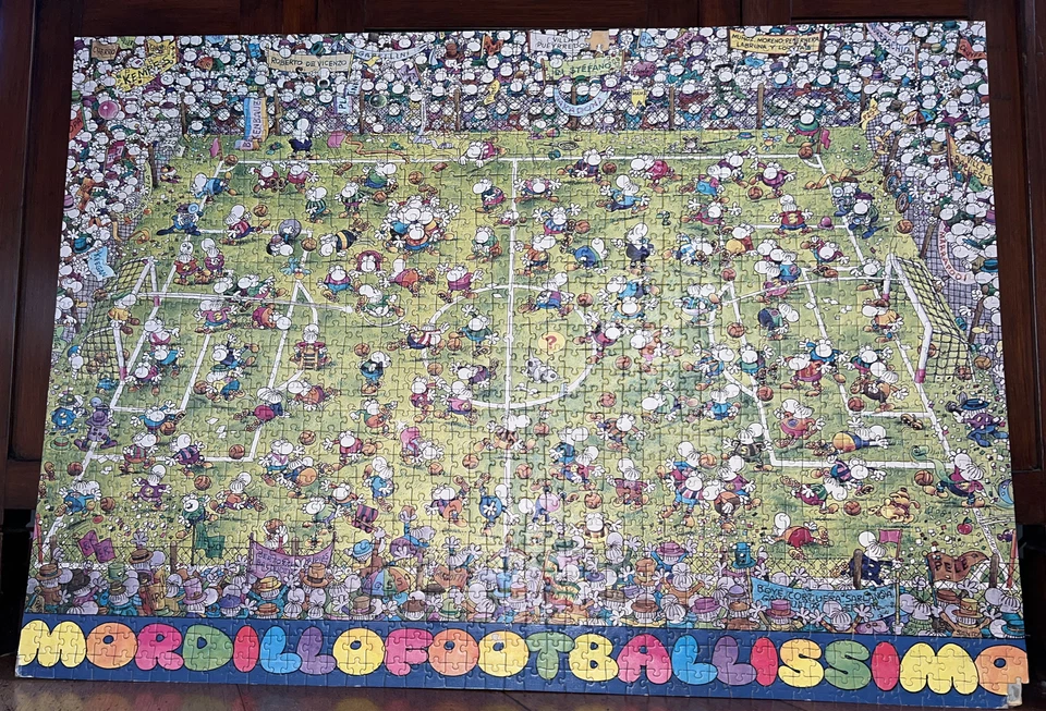 HEYE MORDILLO 1981 MORDILLOFOOTBALLISSIMO Puzzle 1500 pezzi Vintage - Immagine 2 di 4