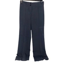 Armani Collezioni Dress Pants Womens Slacks Size 6 Gray Solid Waist 15" Rise 10"