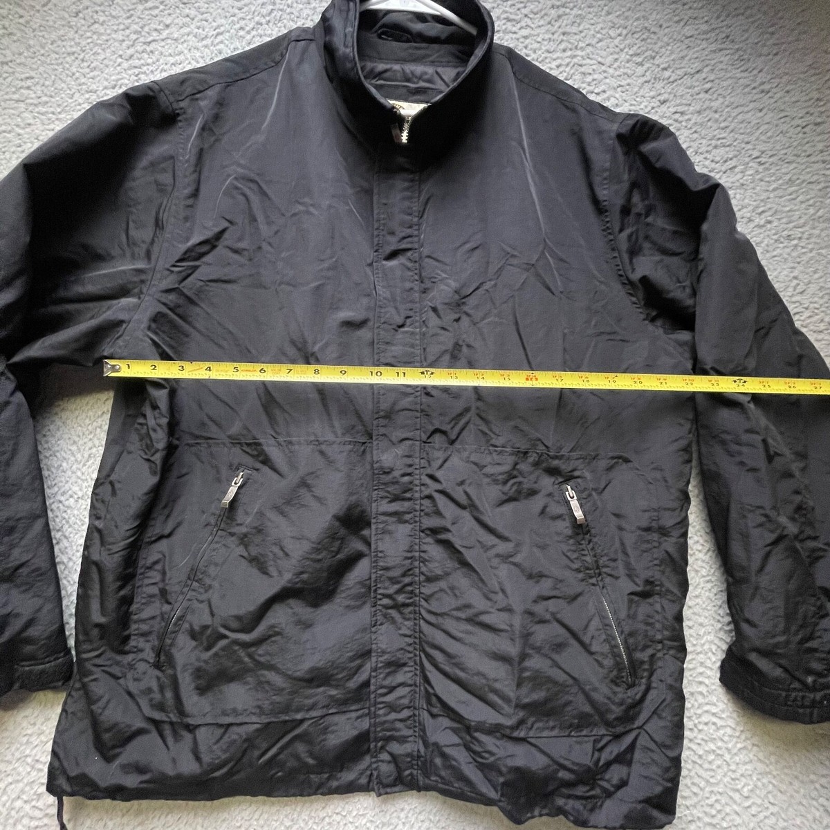 North End Jacket Mens Large Black All Climate Wear Full Zip North End Jacket Mens Large Black All Climate Wear Full Zip